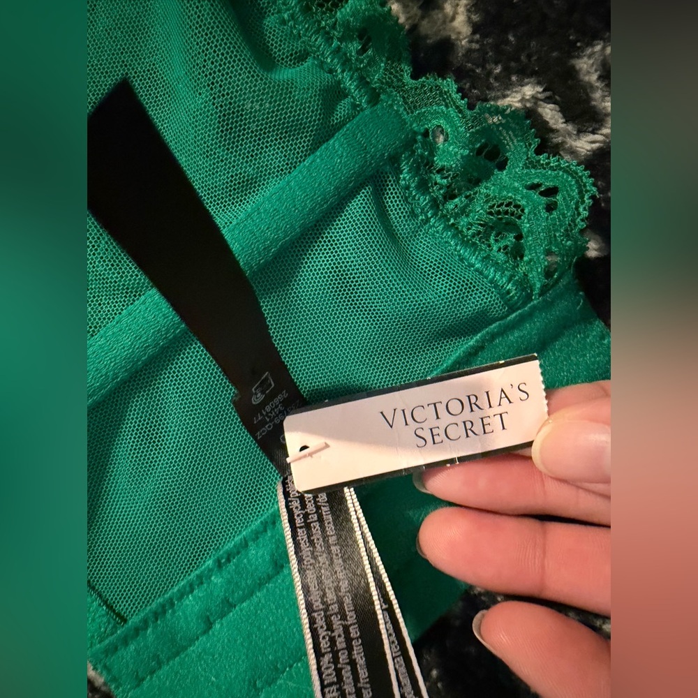 Lace Corset Top|Emerald Green VS Bustier|34D BNWT - Picture 4 of 5